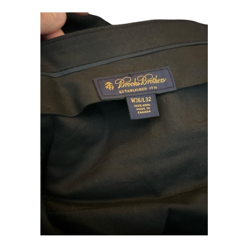 Brooks Brothers Gray Dress Pants 36x30 Flat Front – Made in Canada - Picture 4 of 5